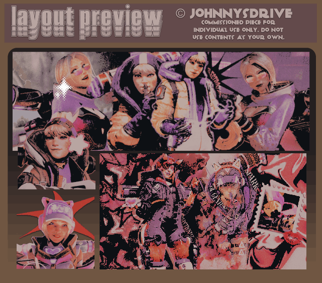 Layout + graphic/gif pinned. Features two icons, a header, and an animated gif pinned. $25 example. Layout + graphic/gif pinned. Features two icons, a header, and an animated gif pinned.